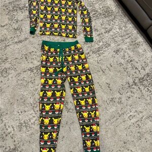 Hanna Andersson x Pokémon Christmas Organic Cotton Pajamas Size 10/12